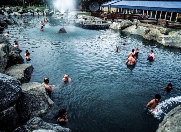 Chena Hot Springs is a popular tourist destination in Alaska, USA.