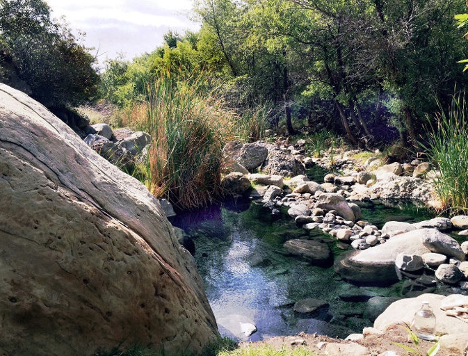 If you're looking for a place to camp near Ojai, Ecotopia Hot Springs is a great option.