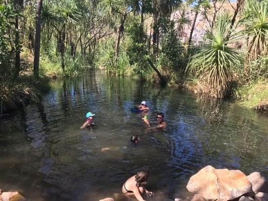 Nudie Hot Springs is one of the many highlights of Lorella Springs Wilderness Park in Borroloola, NT, Australia.