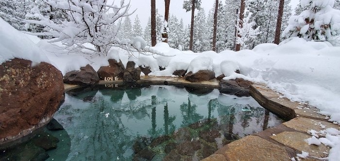 Sierra Hot Springs Resort is a beautiful place to stay while enjoying the Sierra Nevada mountains.