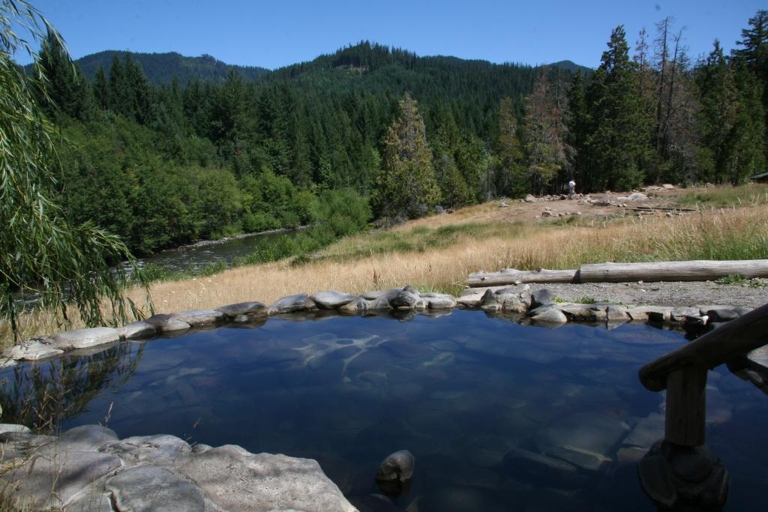 The Breitenbush Hot Springs Retreat & Conference Center is located in Detroit, Oregon.