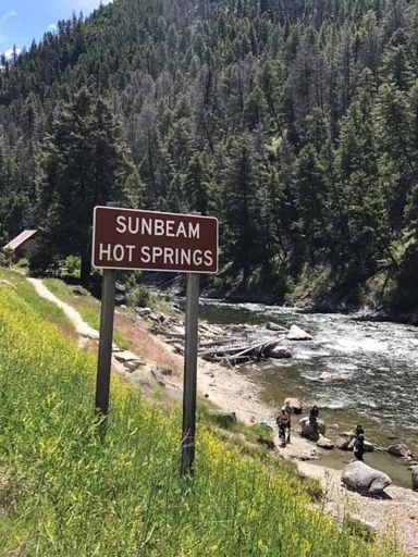 The hot springs are located on the edge of the Nez Perce National Forest.
