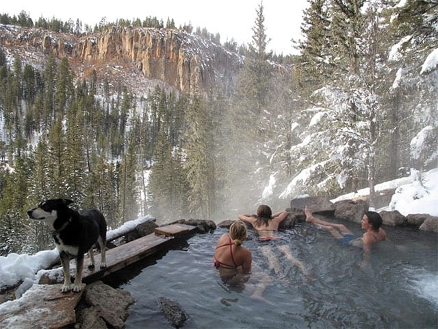 The hot springs are naturally occurring and the water is crystal clear. Faywood Hot Springs is a great place to relax and rejuvenate.