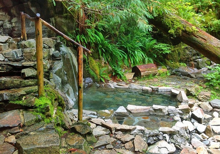 The hot springs in Washington are some of the most scenic in the country.