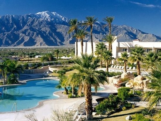 The hot springs pools at Miracle Springs Resort & Spa in Desert Hot Springs, California, are a great way to relax and rejuvenate.