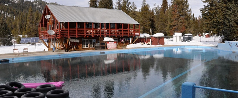 The hot springs pools at Silver Creek Plunge Resort are the perfect place to relax and rejuvenate.