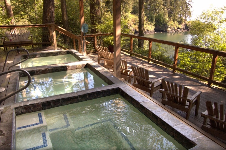 The resort has its own private hot springs, as well as a spa and wellness center. Doe Bay Resort & Retreat is a beautiful, secluded resort on Orcas Island in Washington state.