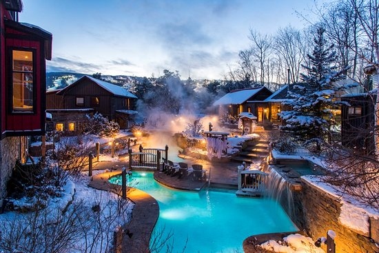 The Scandinave Spa in Blue Mountain, Canada is a great place to go for a massage.