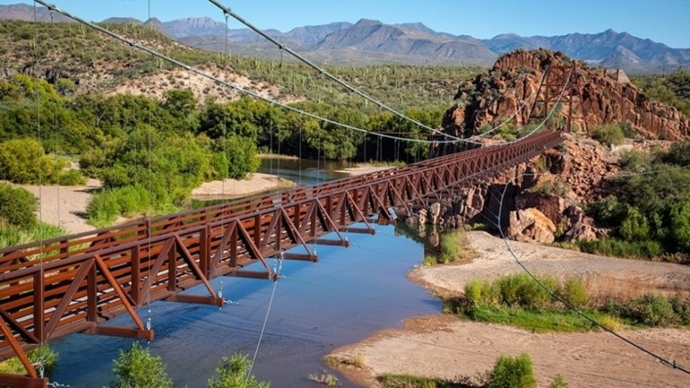 The Sheep Bridge Hot Springs are located in Yavapai County, Arizona.