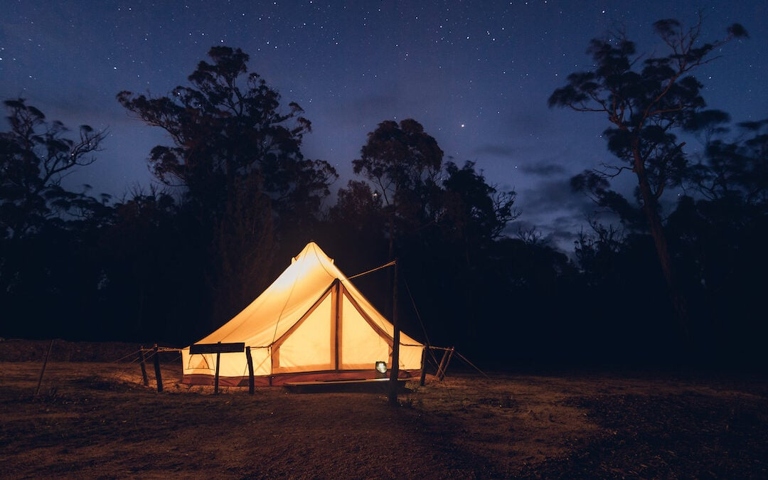There are plenty of options for lodging and camping near the hot springs and swimming holes in Tasmania.