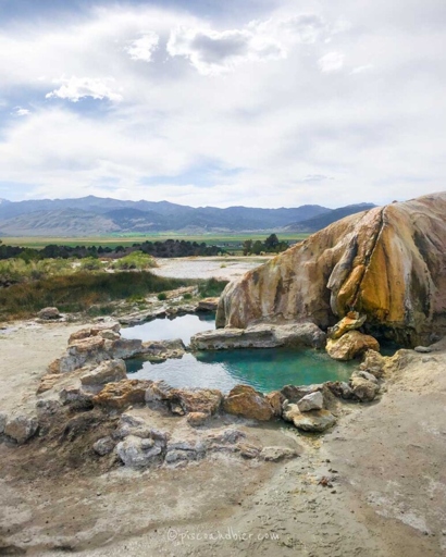 Travertine Hot Springs is a beautiful spot to relax and take in the stunning views of Lake Tahoe.